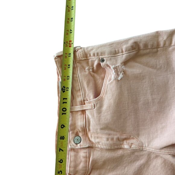 Old Navy Womens Light Pink Distressed Denim Shorts Size 8 - Picture 7 of 7